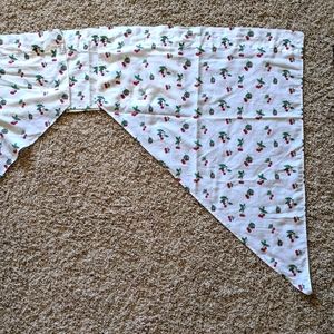 Vtg Spring Tiered Cherries Kitchen Valance Curtain